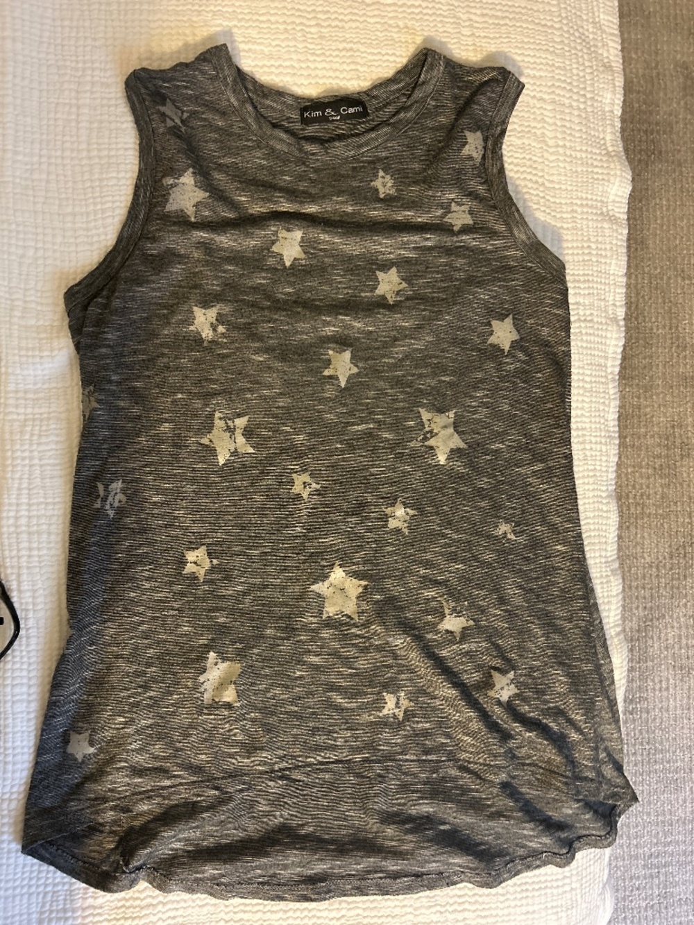 Heather gray with stars top